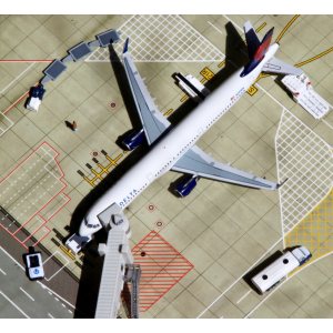 Delta Air Lines 达美航空 Airbus A321 N301DN 2007s colors. With rolling gear. ACN301DN AeroClassics 1:400