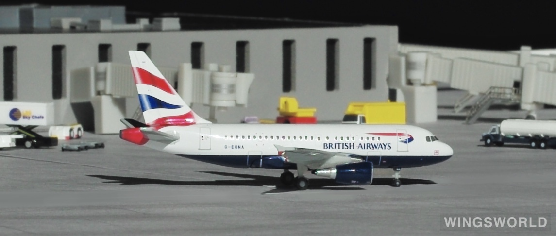 Herpa 1:400 562560 British Airways 英国航空 Airbus A318 G-EUNA