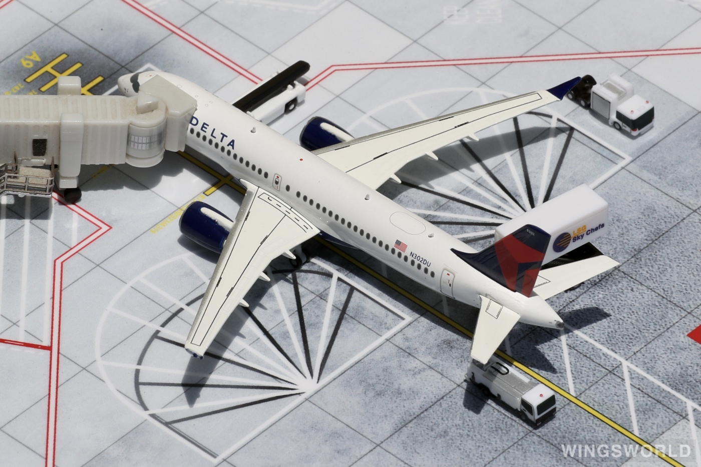 Geminijets 1:400 GJDAL1926 Delta Air Lines 达美航空 Airbus A220-300 N302DU