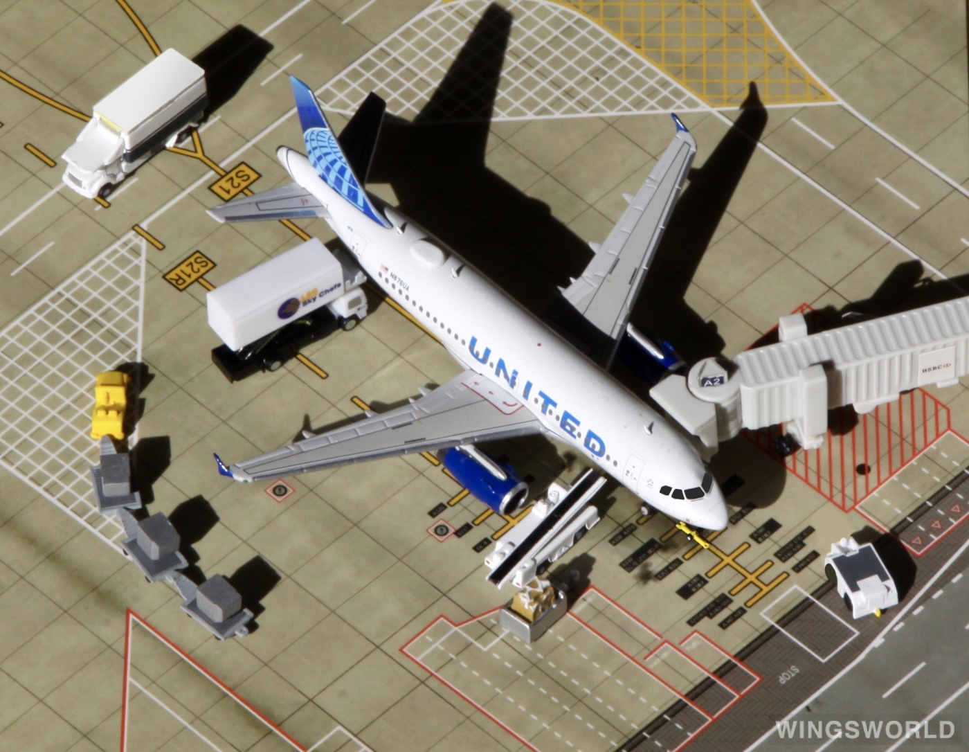 Geminijets 1:400 GJUAL1914 United Airlines 美国联合航空 Airbus A319 N876UA