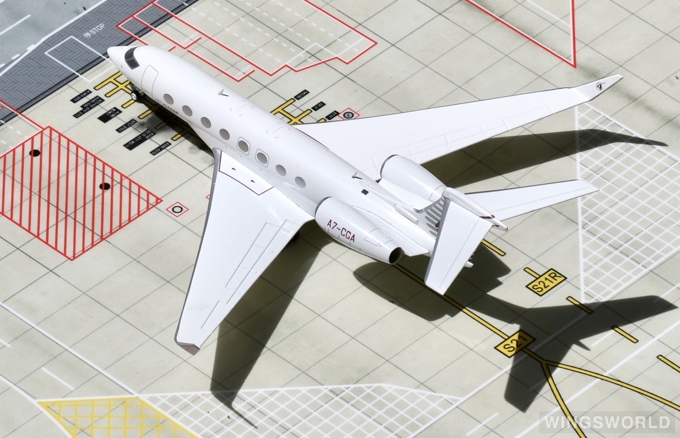 JC Wings 1:200 EW2G65003 Qatar 卡塔尔航空 Gulfstream G650 A7-CGA