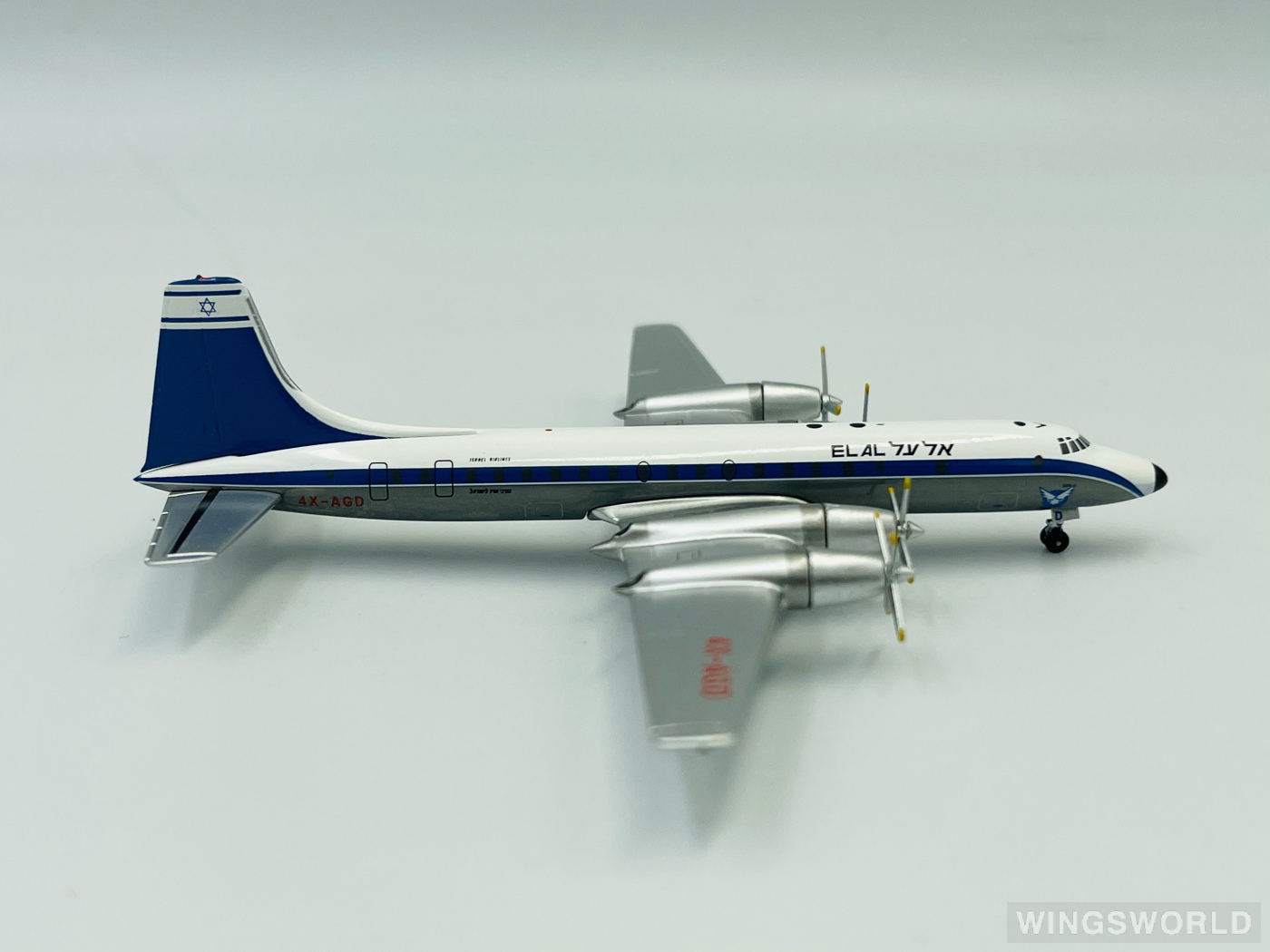 AeroClassics 1:400 AC4XAGD El Al 以色列航空 Bristol 175 Britannia 4X-AGD