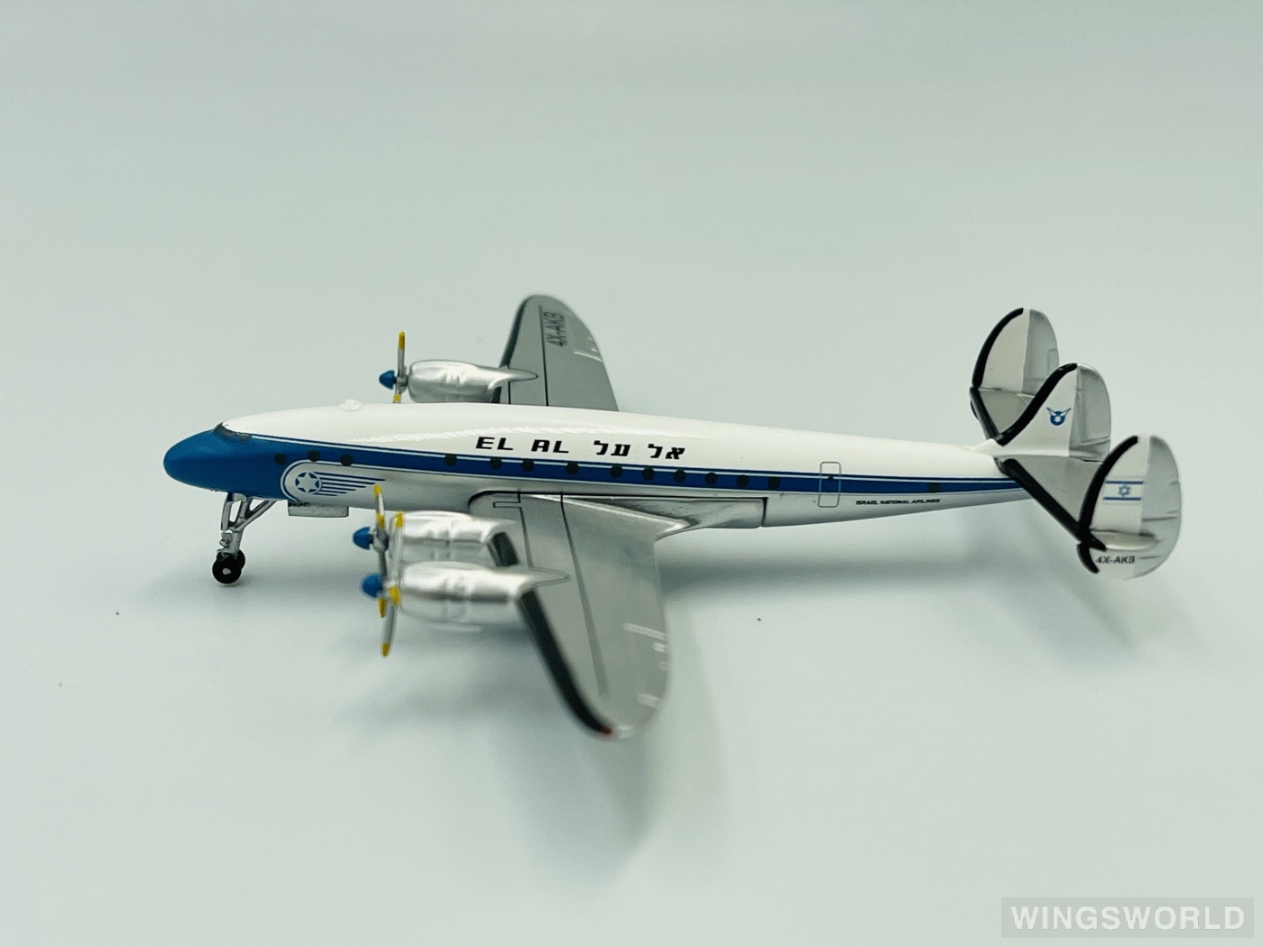 AeroClassics 1:400 AC4XAKB El Al 以色列航空 Lockheed L-049 Constellation 4X-AKB