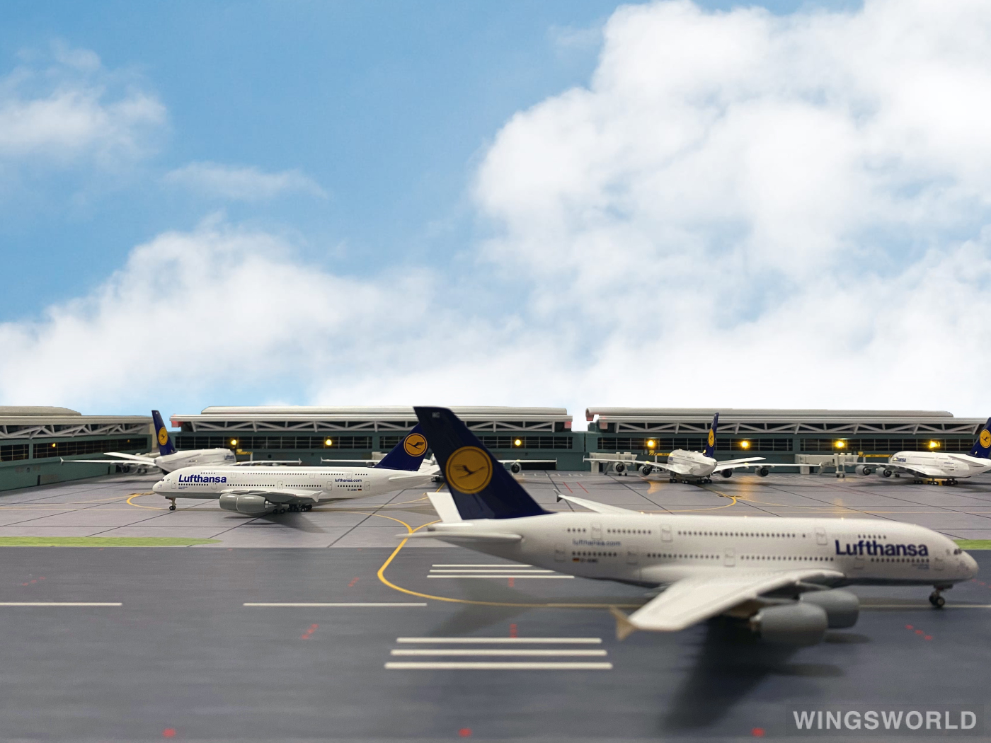 Herpa 1:400 561068 Lufthansa 汉莎航空 Airbus A380-800 D-AIMC