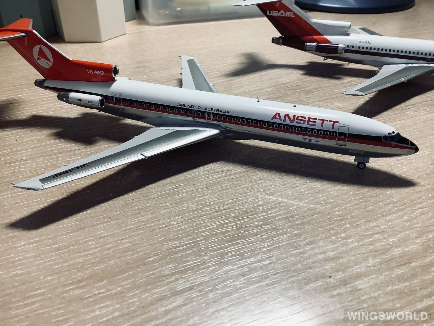 JC Wings 1:200 XX2305 Ansett 澳洲安捷航空 Boeing 727-200 VH-RMP
