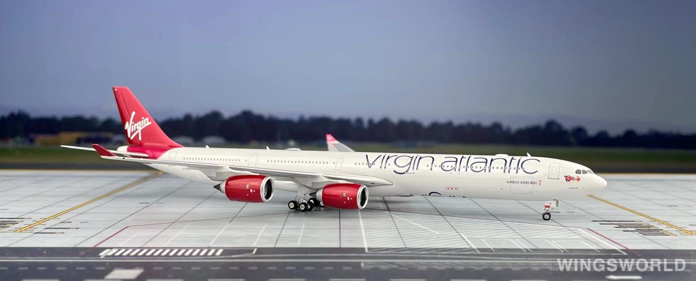 Phoenix 1:400 PH04389 Virgin Atlantic Airways 维珍航空 Airbus A340-600 G-VRED