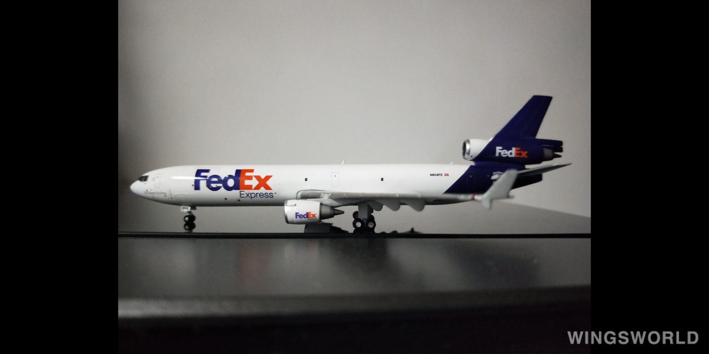 Geminijets 1:400 GJFDX1974 FedEx 联邦快递 McDonnell Douglas MD-11 N604FE