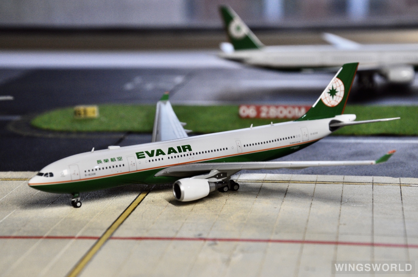 JC Wings 1:400 XX4907 EVA Air 长荣航空 Airbus A330-200 B-16308