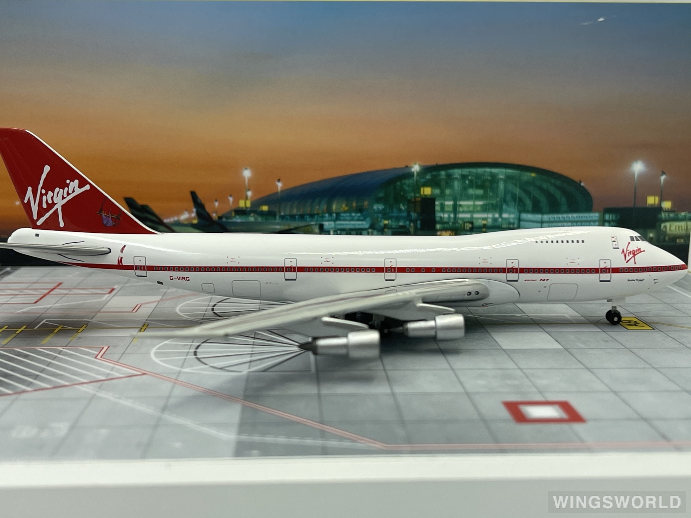 Geminijets 1:400 GJVIRXXX Virgin Atlantic Airways 维珍航空 Boeing 747-200 G-VIRG
