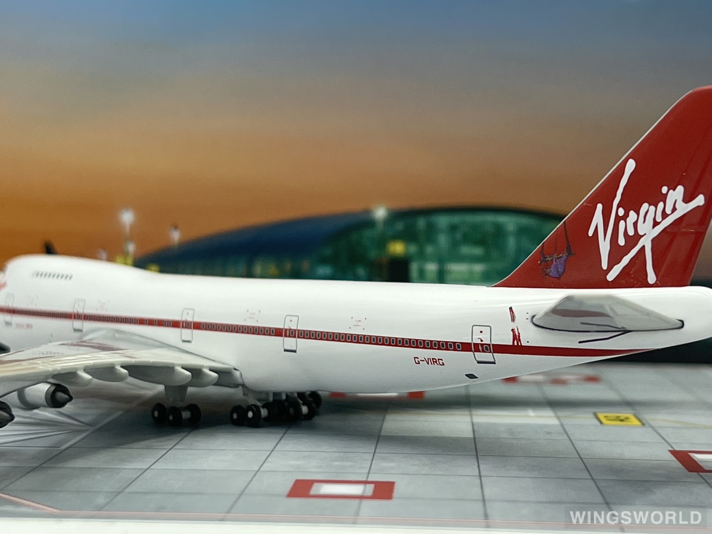 Geminijets 1:400 GJVIRXXX Virgin Atlantic Airways 维珍航空 Boeing 747-200 G-VIRG