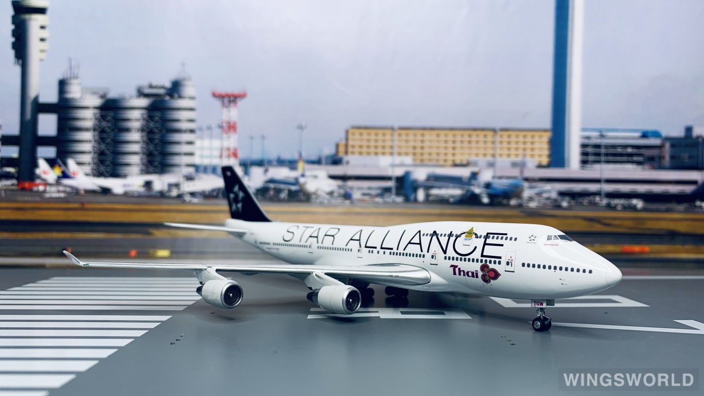 Phoenix 1:400 PH10489 Thai Airways 泰国国际航空 Boeing 747-400 HS-TGW