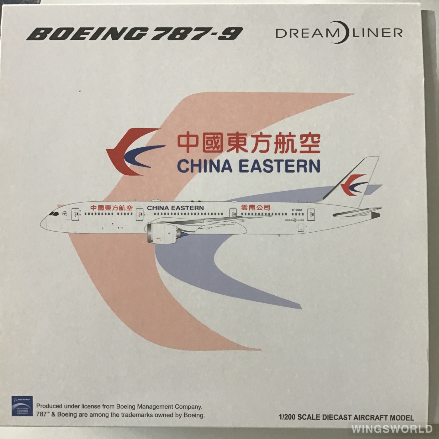 JC Wings 1:200 XX2261 China Eastern 中国东方航空 Boeing 787-9 B-206K