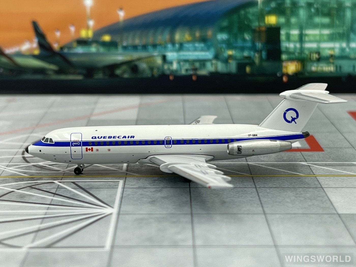 AeroClassics 1:400 ACCFQBN Quebecair BAC 111 CF-QBN