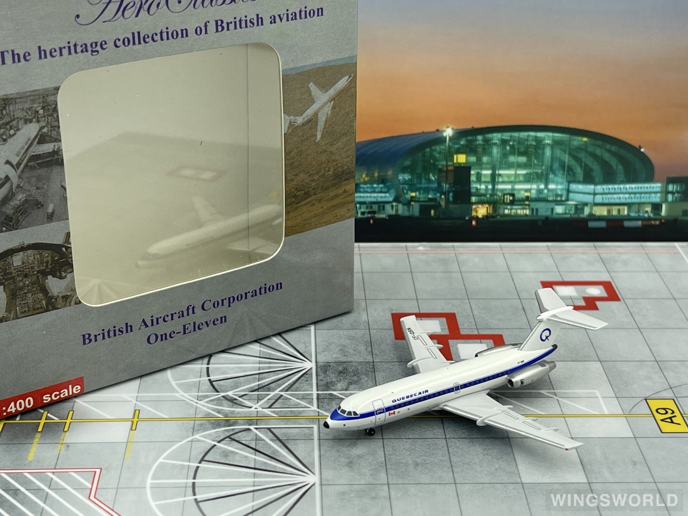 AeroClassics 1:400 ACCFQBN Quebecair BAC 111 CF-QBN