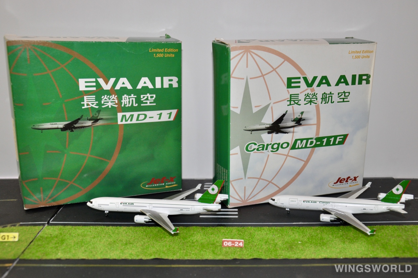 Jet-X 1:400 JX044 EVA Air 长荣航空 McDonnell Douglas MD-11 B-16103