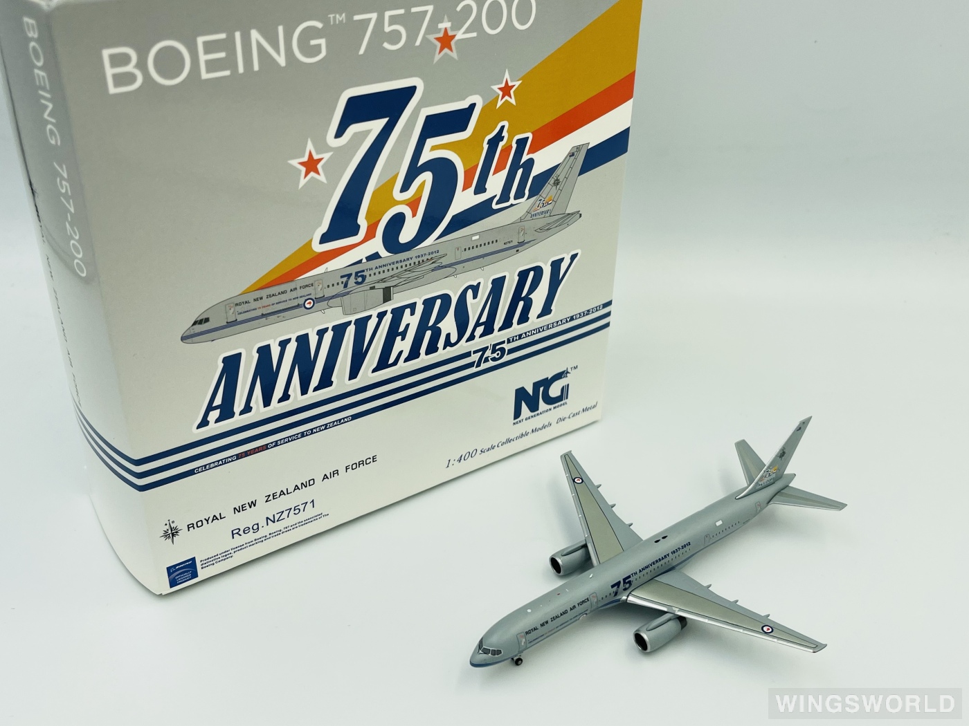 NGmodels 1:400 NG53145 RNZAF 新西兰皇家空军 Boeing 757-200 NZ7571