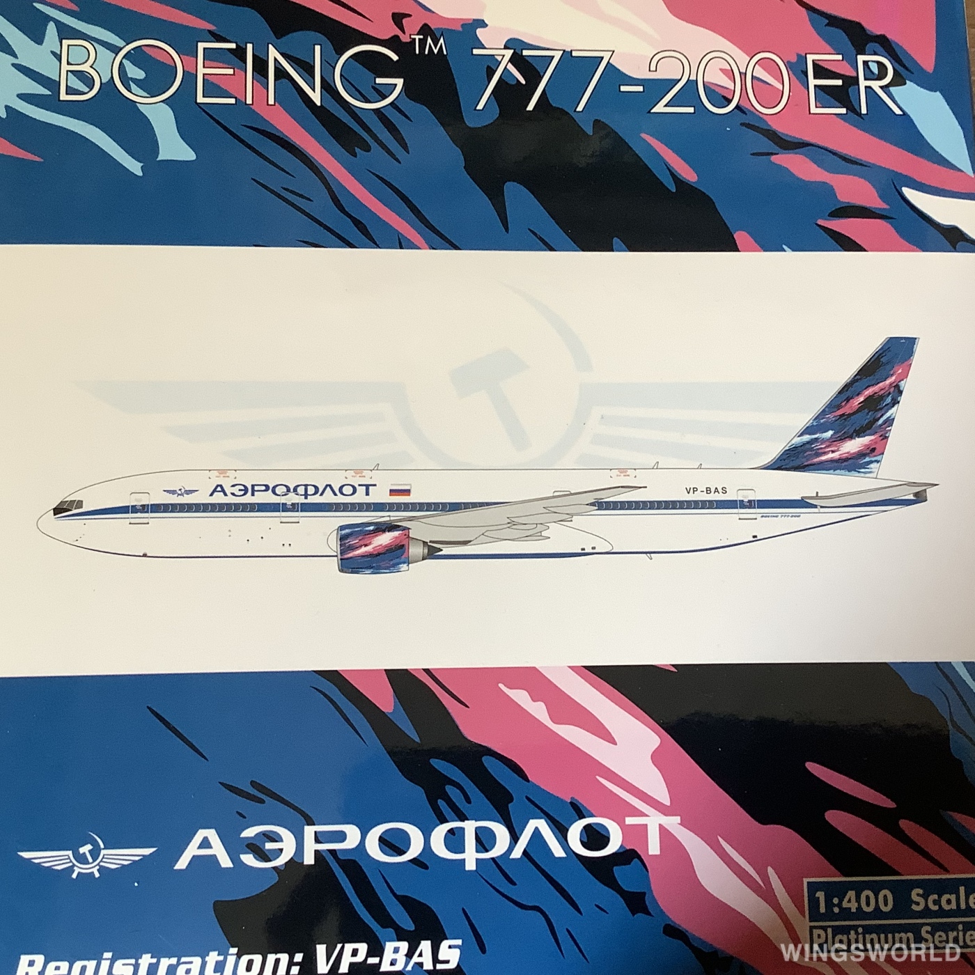 Phoenix 1:400 PH11160 Aeroflot 俄罗斯航空 Boeing 777-200 VP-BAS