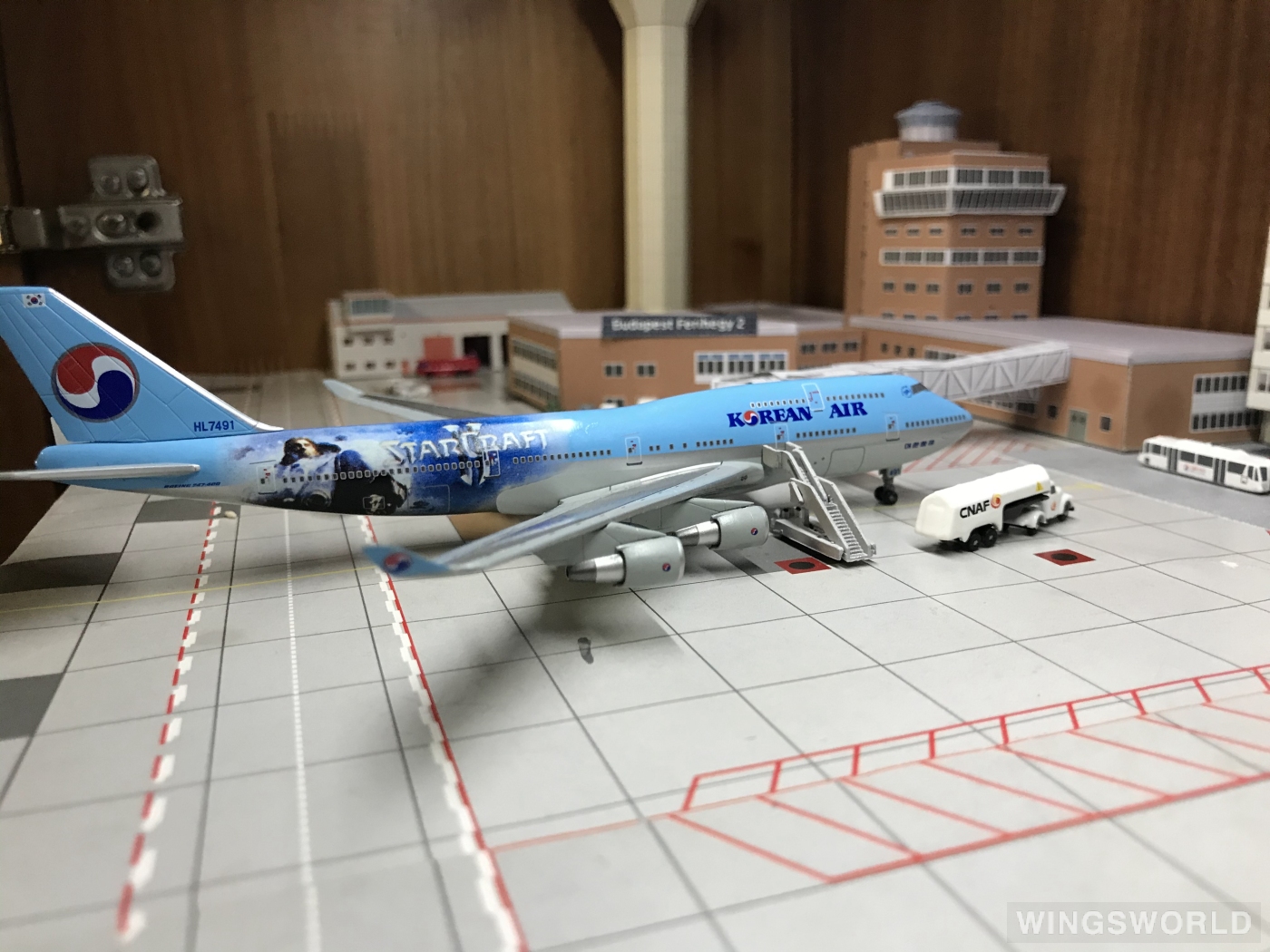 Dragon Models 1:400 56379 Korean Air 大韩航空 Boeing 747-400 HL7491