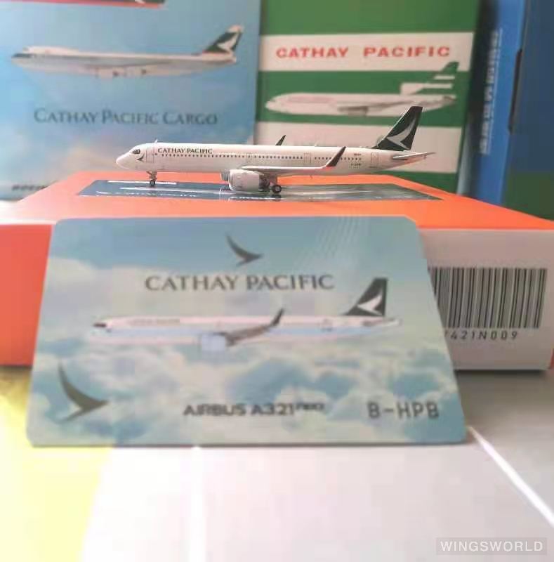 JC Wings 1:400 EW421N009 Cathay Pacific 国泰航空 Airbus A321neo B-HPB