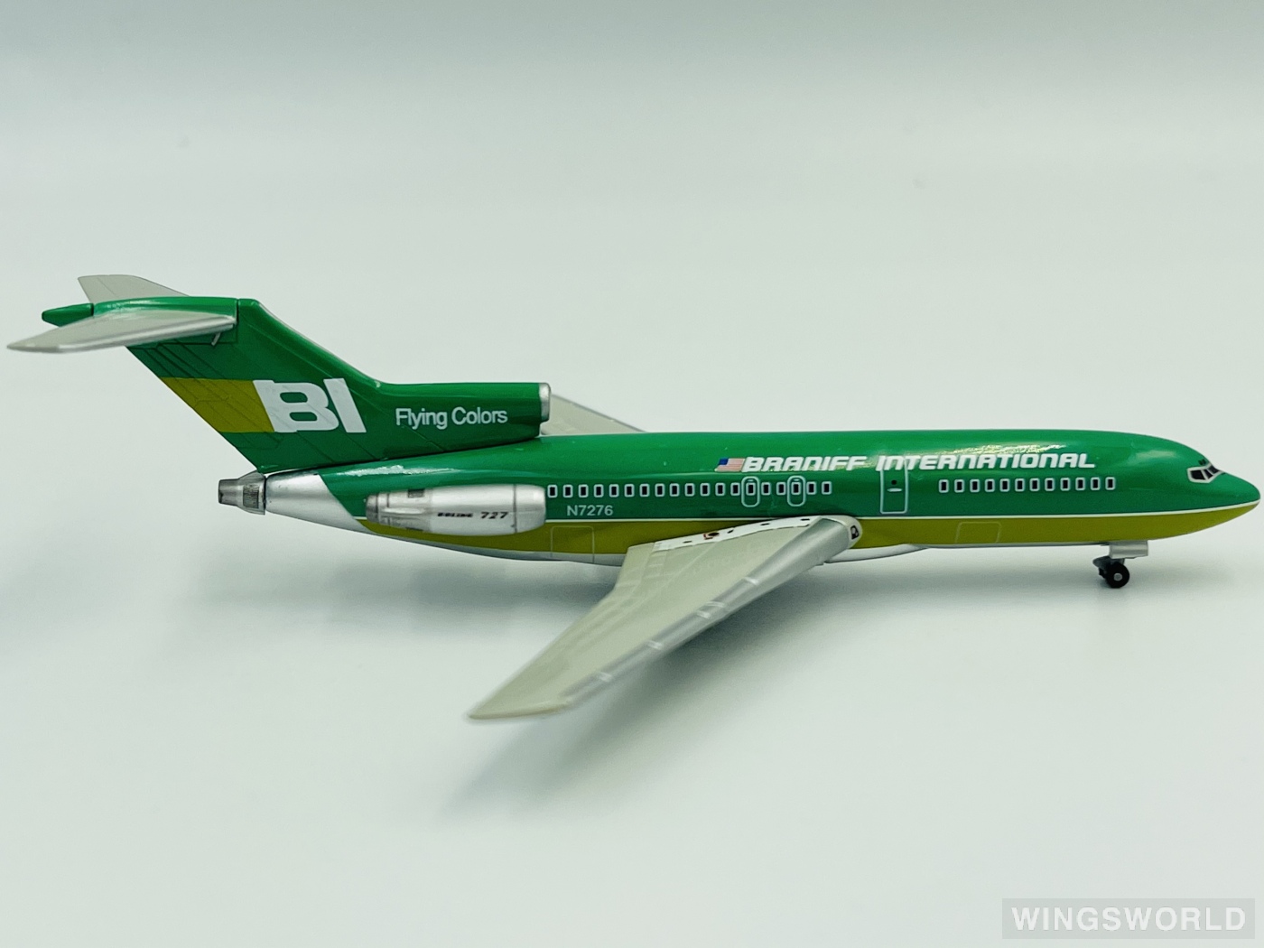 Jet-X 1:400 Boeing 727-100 Braniff 布兰尼夫国际航空JX034 N7276 的 