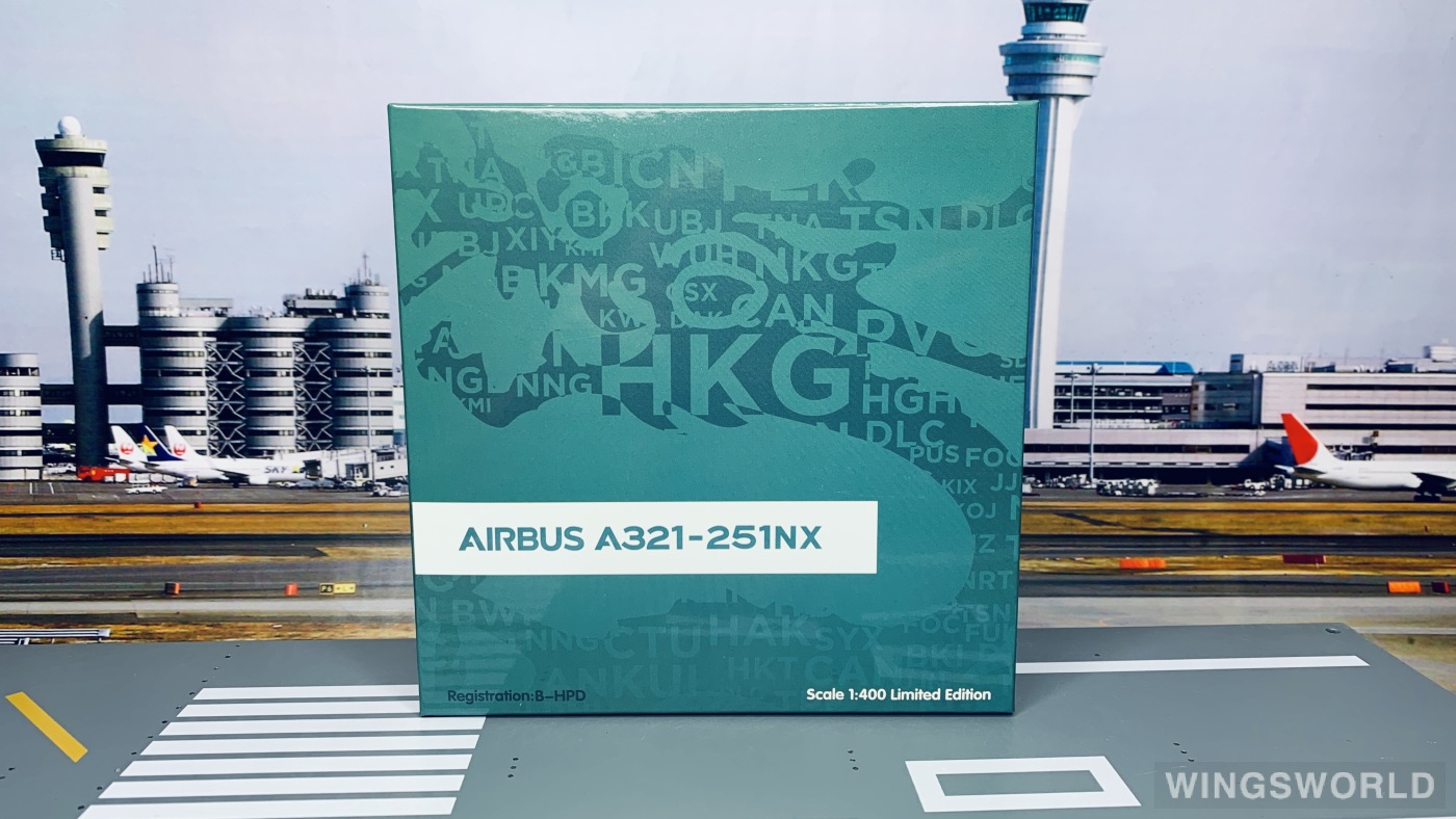 HYJLwings 1:400 HYJL81071 Cathay Pacific 国泰航空 Airbus A321neo B-HPD