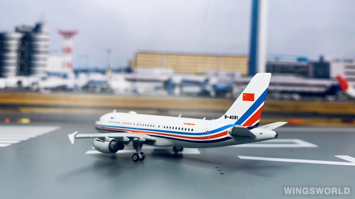 JC Wings 1:400 Airbus A319 PLAAF 中国空军LH4122 B-4091 的
