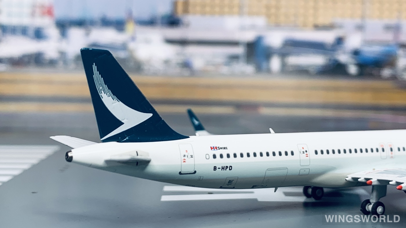 HYJLwings 1:400 HYJL81071 Cathay Pacific 国泰航空 Airbus A321neo B-HPD