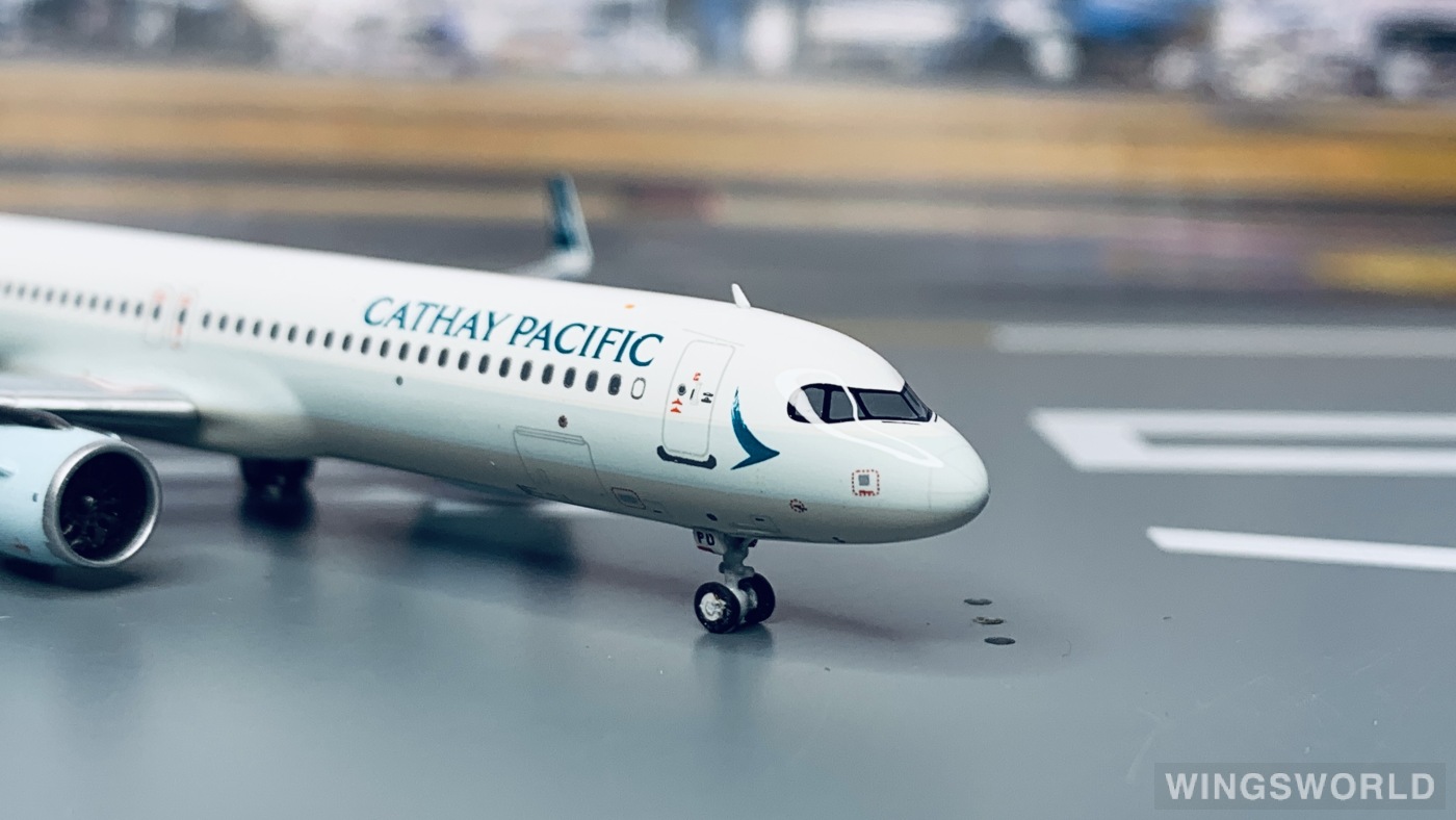 HYJLwings 1:400 HYJL81071 Cathay Pacific 国泰航空 Airbus A321neo B-HPD