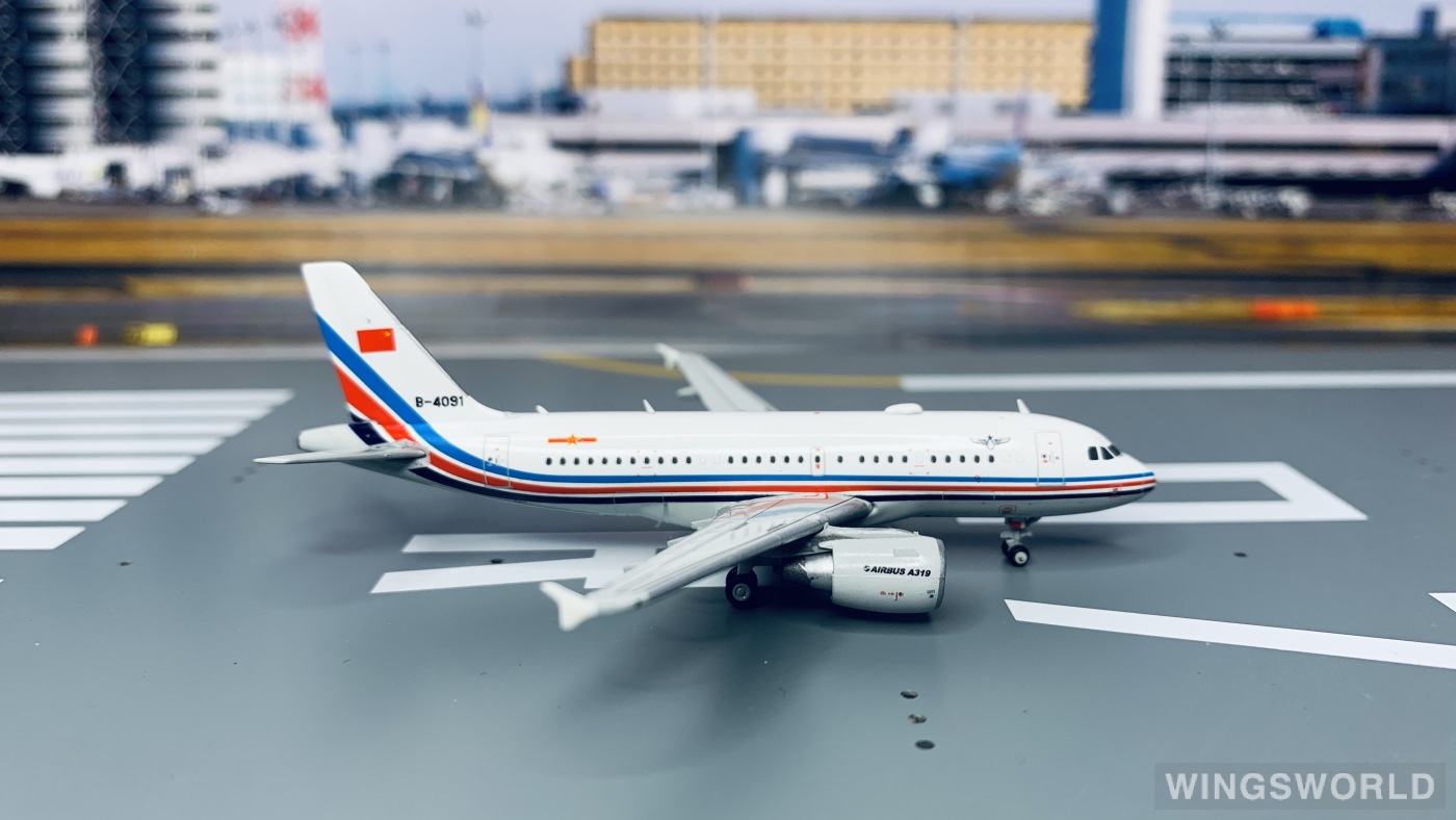 JC Wings 1:400 LH4122 PLAAF 中国空军 Airbus A319 B-4091