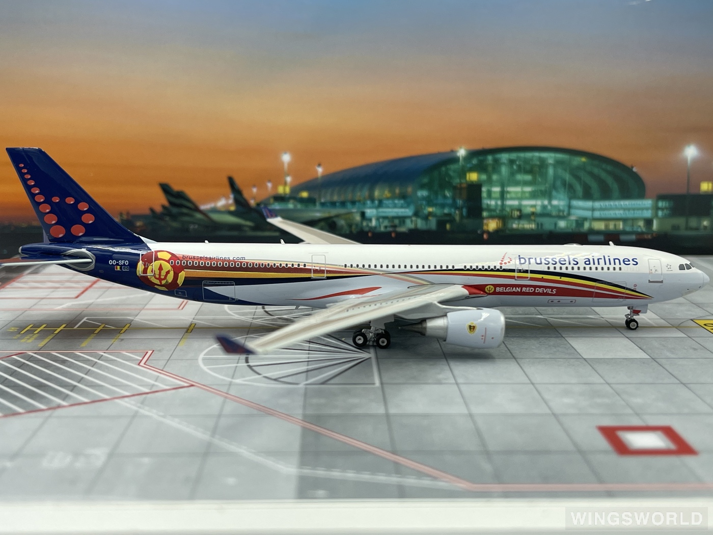 Phoenix 1:400 PH11287 Brussels Airlines 布鲁塞尔航空 Airbus A330-300 OO-SFO