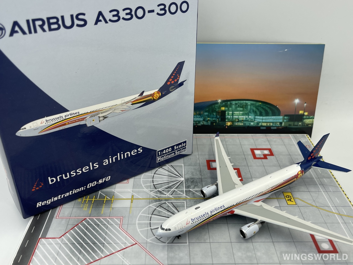Phoenix 1:400 PH11287 Brussels Airlines 布鲁塞尔航空 Airbus A330-300 OO-SFO