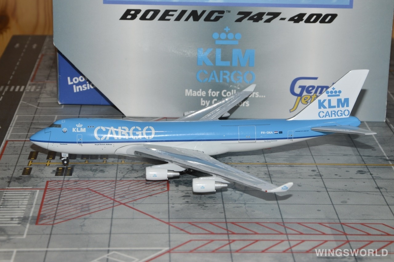 Geminijets 1:400 GJKLM393 KLM 荷兰皇家航空 Boeing 747-400 PH-CKA