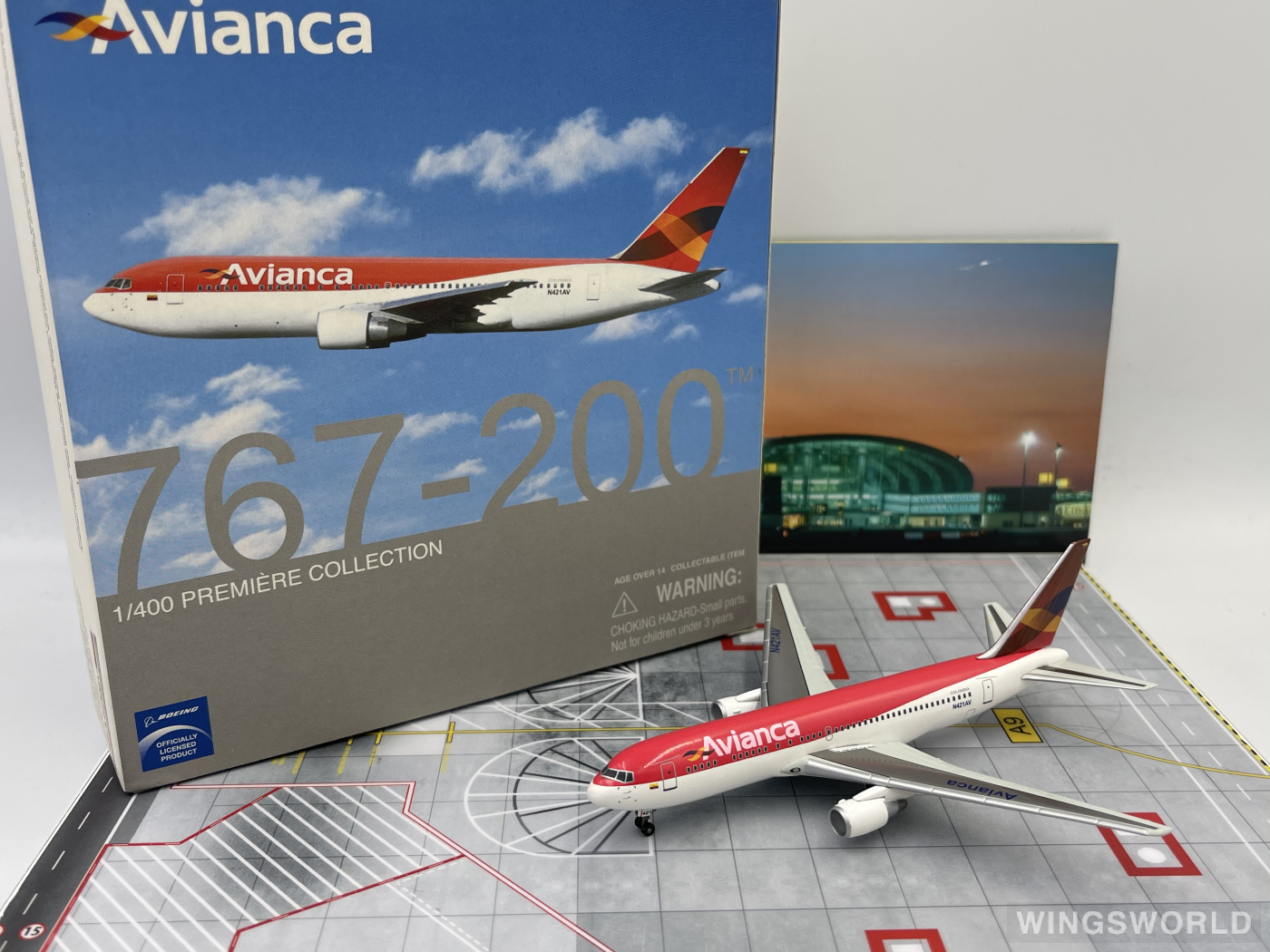 Dragon Models 1:400 55975 Avianca 哥伦比亚航空 Boeing 767-200 N421AV
