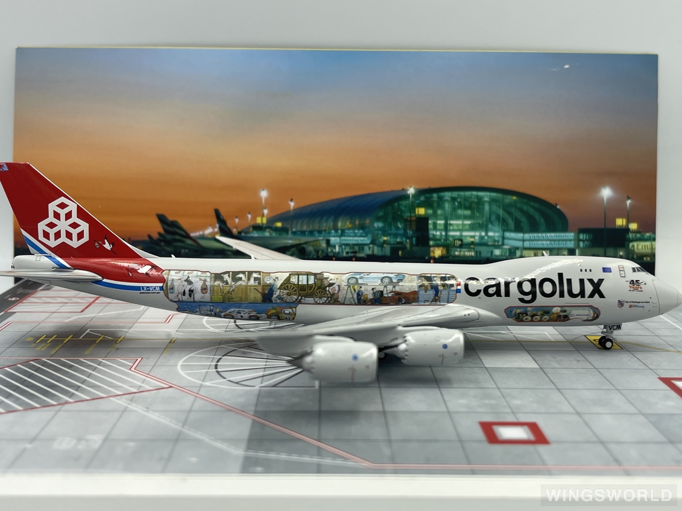 JC Wings 1:400 XX4709 Cargolux 卢森堡货运航空 Boeing 747-8F LX-VCM