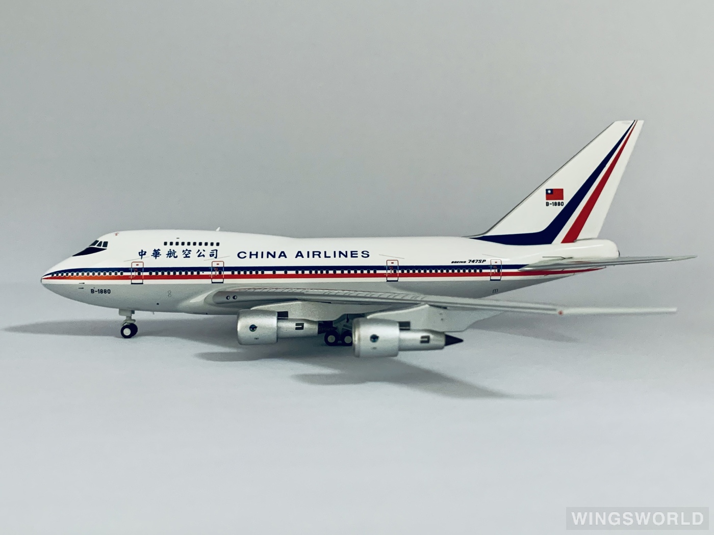 NGmodels 1:400 NG07012 China Airlines 中华航空 Boeing 747SP B-1880