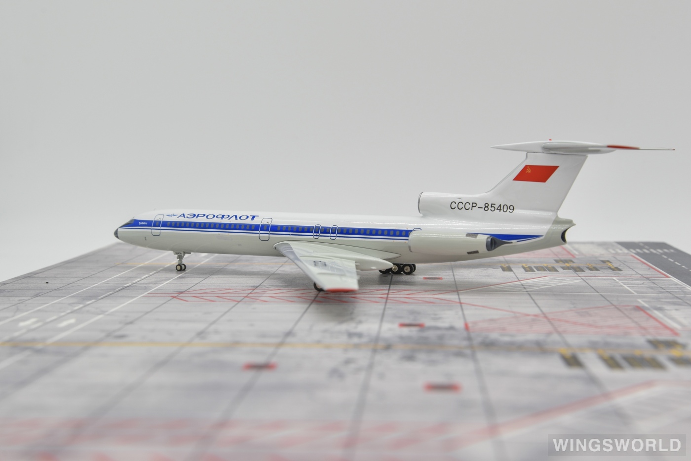 Herpa 1:200 552738 Aeroflot 俄罗斯航空 Tupolev Tu-154 CCCP-85409
