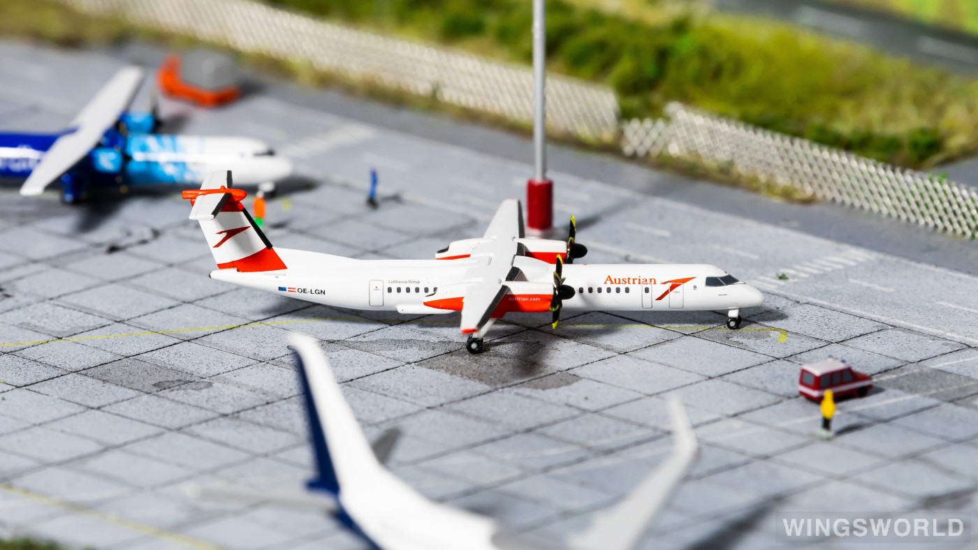 Herpa 1:500 530910 Austrian Airlines 奥地利航空 Bombardier Dash 8-400 OE-LGN