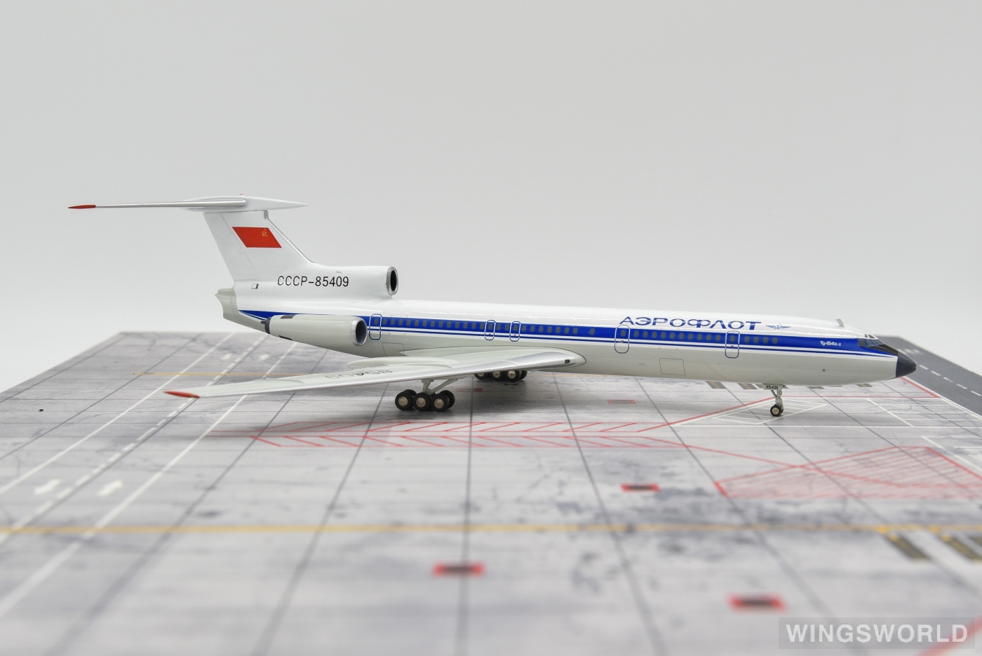 Herpa 1:200 552738 Aeroflot 俄罗斯航空 Tupolev Tu-154 CCCP-85409