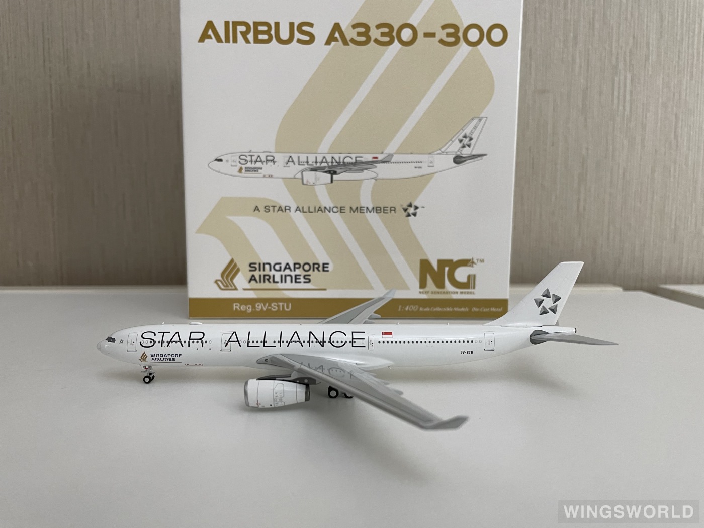 NGmodels 1:400 NG62003 Singapore Airlines 新加坡航空 Airbus A330-300 9V-STU