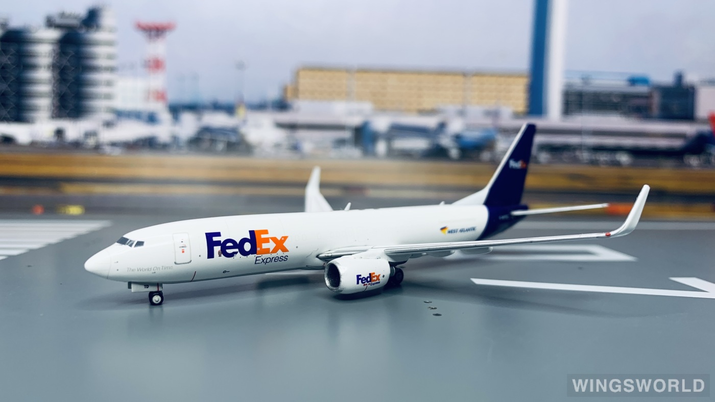 Geminijets 1:400 GJFDX1854 FedEx 联邦快递 Boeing 737-800 G-NPTD