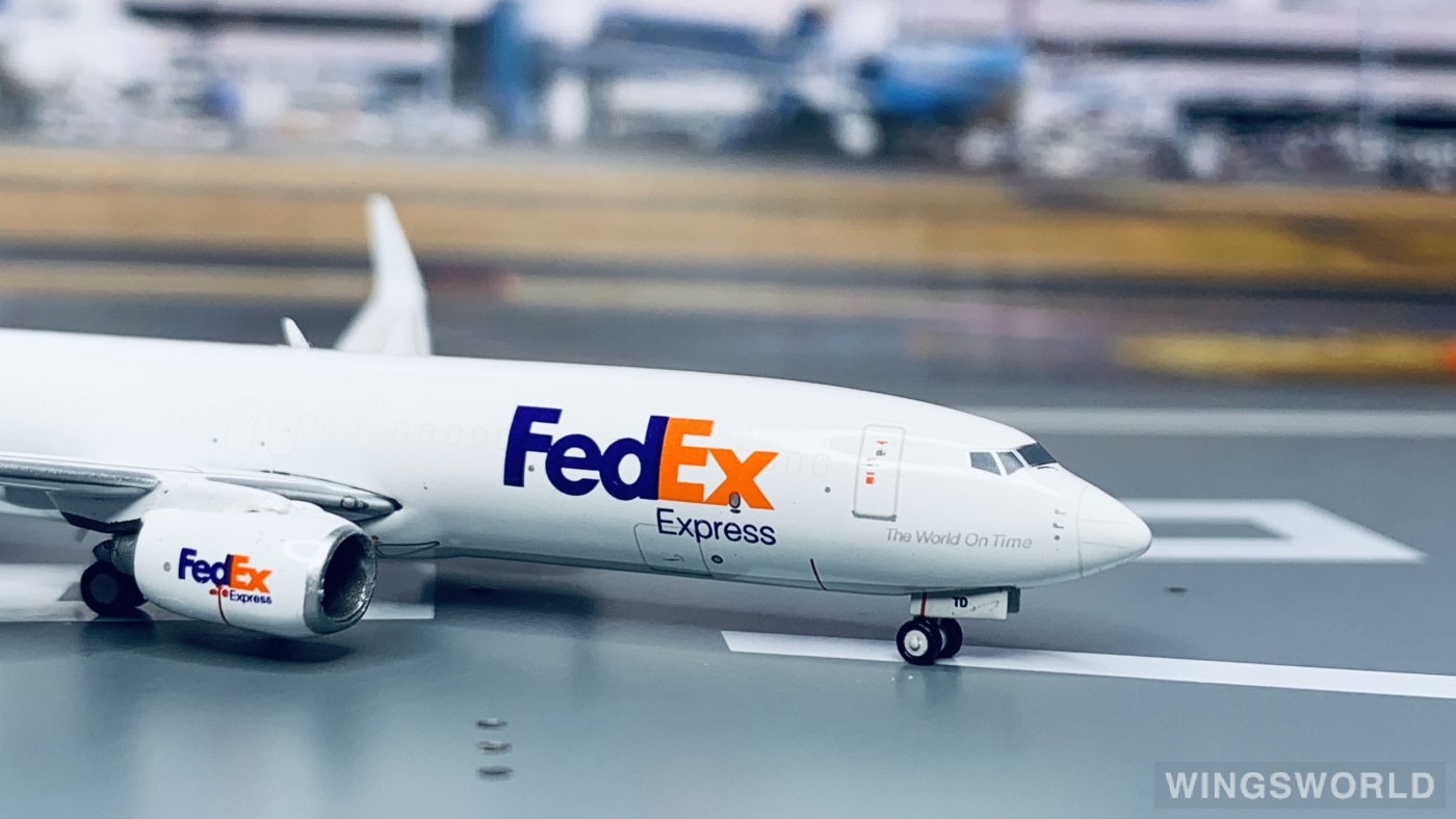 geminijets 1:400 gjfdx1854 fedex 联邦快递 boeing 737-800 g-nptd