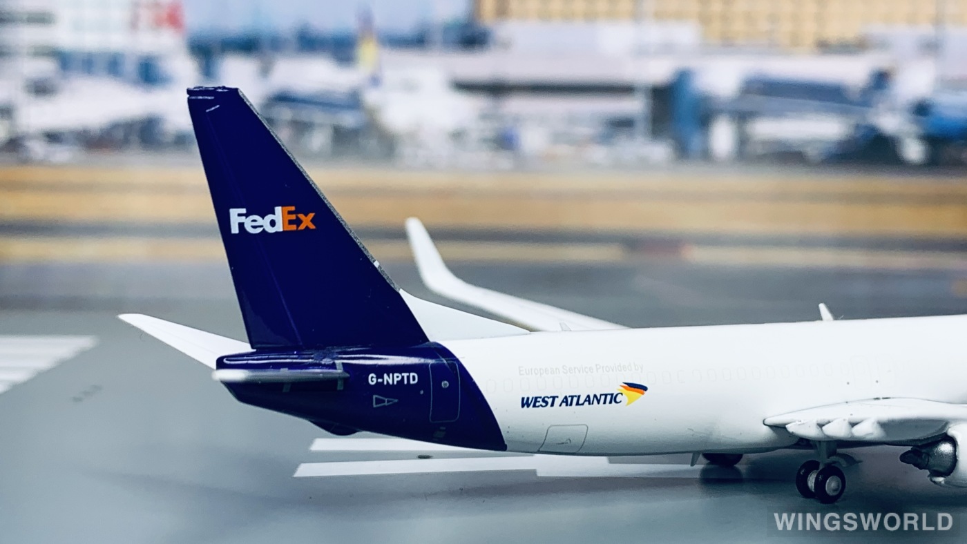 Geminijets 1:400 GJFDX1854 FedEx 联邦快递 Boeing 737-800 G-NPTD