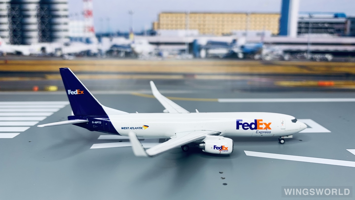 geminijets 1:400 gjfdx1854 fedex 联邦快递 boeing 737-800 g-nptd