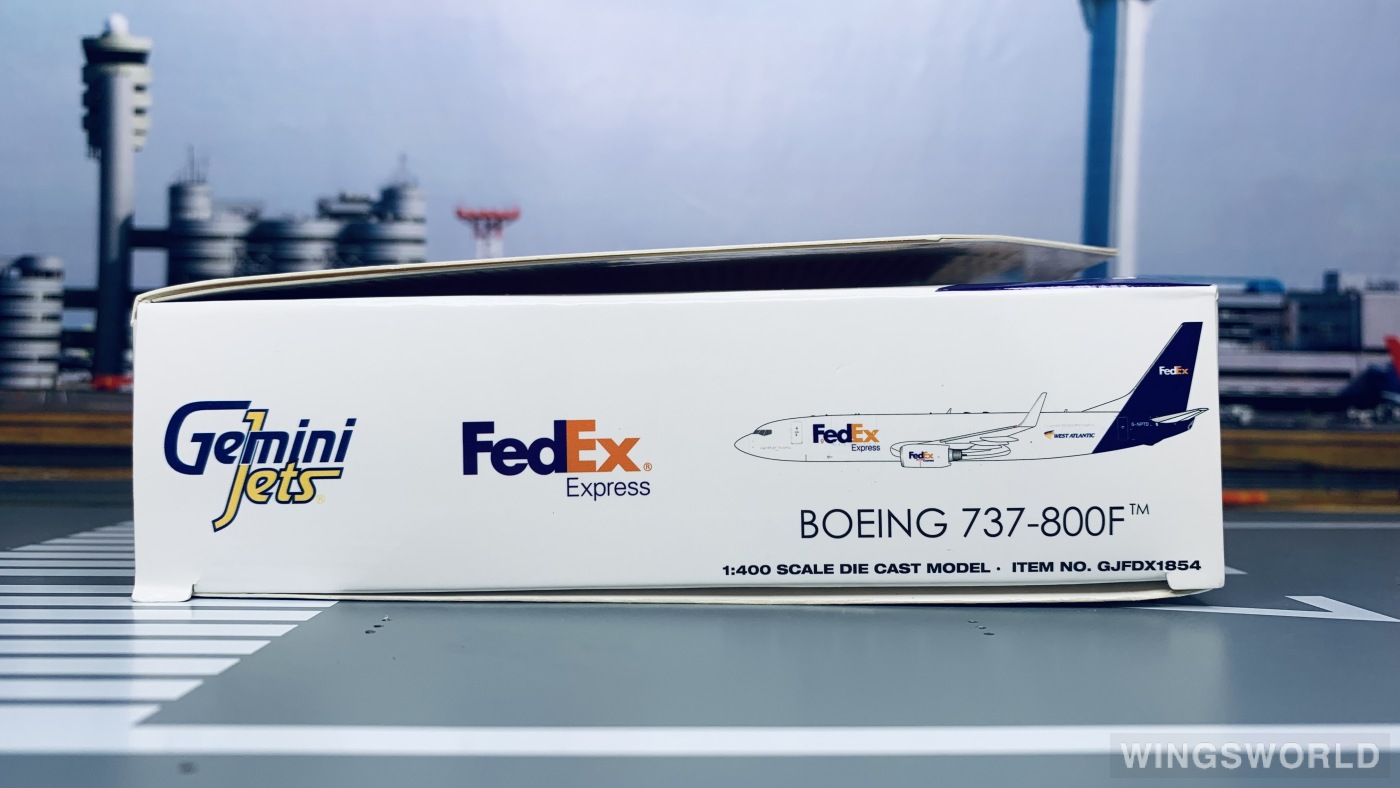 Geminijets 1:400 GJFDX1854 FedEx 联邦快递 Boeing 737-800 G-NPTD