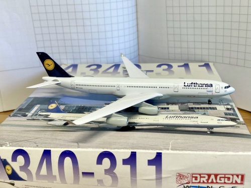 Dragon Models 1:400 Airbus A340-300 Lufthansa 汉莎航空55016 D-AIGB