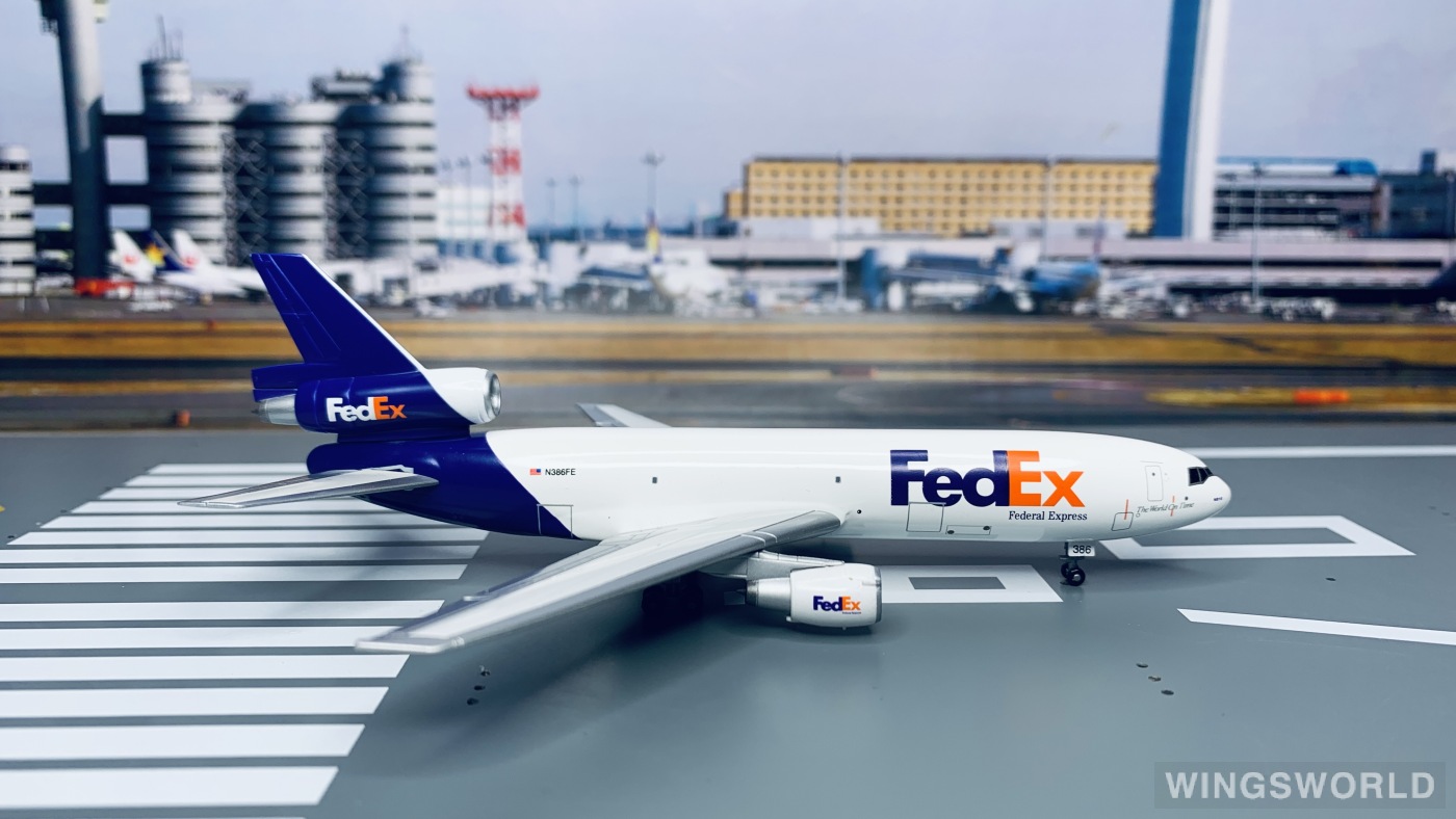 Dragon Models 1:400 55280B FedEx 联邦快递 McDonnell Douglas DC-10 N386FE