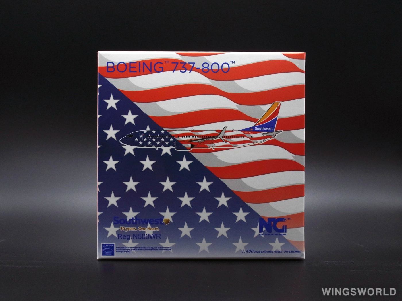 NGmodels 1:400 NG58110 Southwest Airlines 美国西南航空 Boeing 737-800 N500WR
