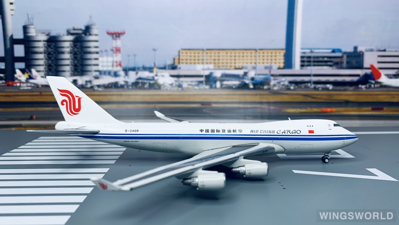 JC Wings 1:400 XX4447 Air China Cargo 中国国际货运航空 Boeing 747-400 B-2409