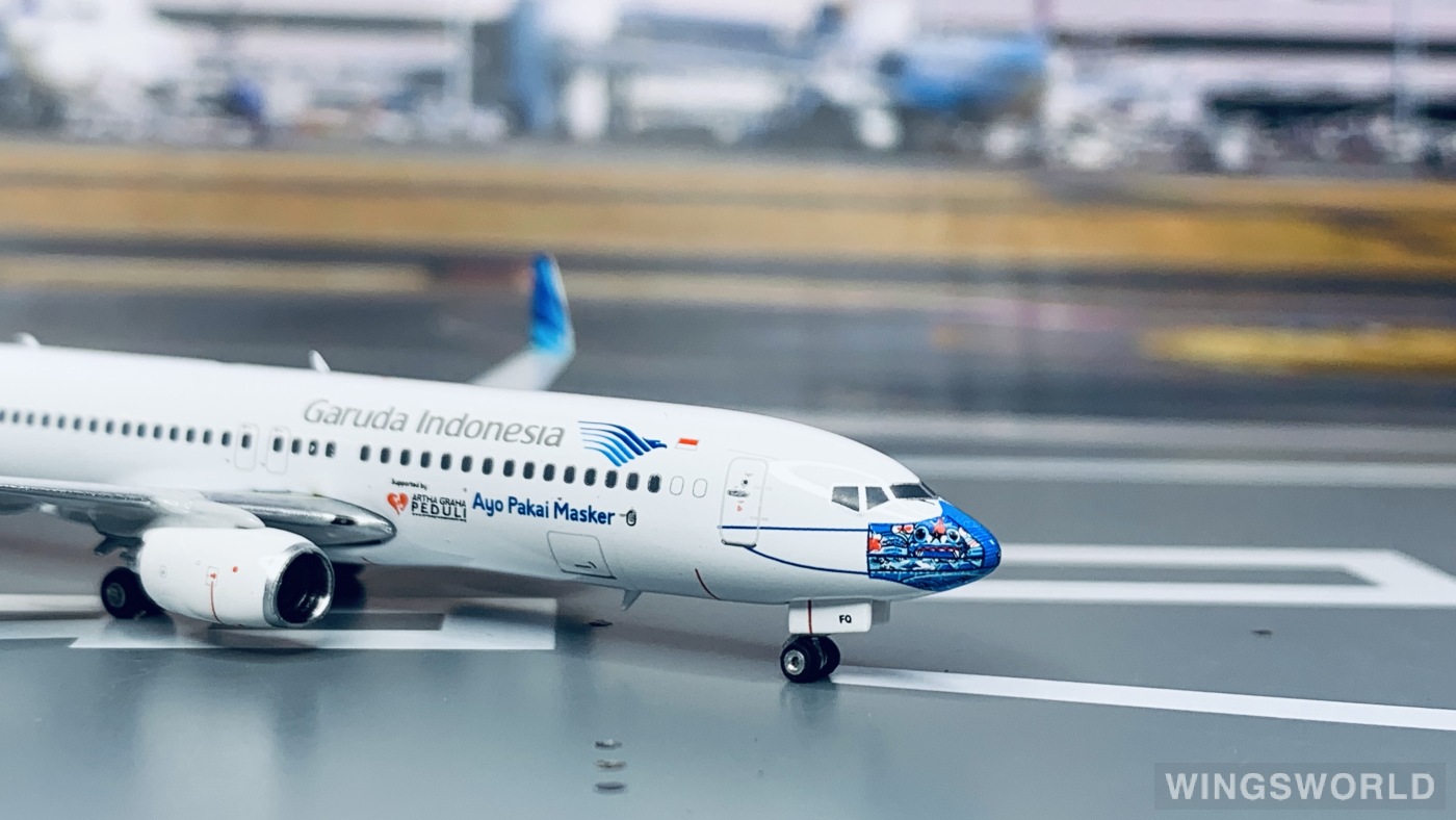 Phoenix 1:400 PH11691 Garuda Indonesia 印度尼西亚鹰航 Boeing 737-800 PK-GFQ