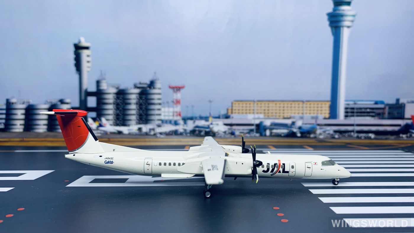 Hogan 1:200 HGJA843C Japan Airlines 日本航空 Bombardier Dash 8-400 JA843C